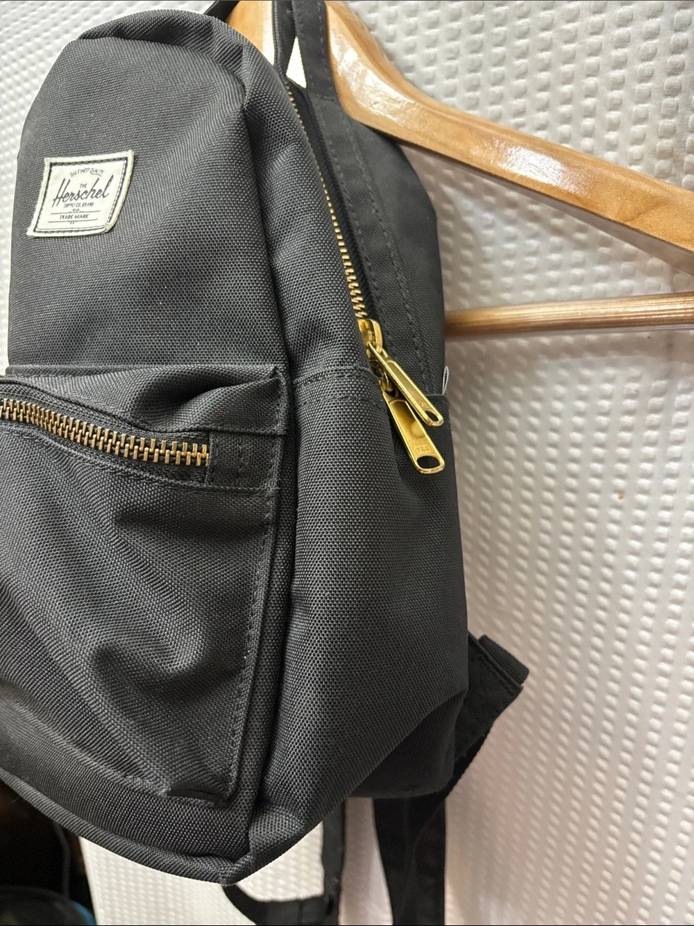 Herschel Black Mini Backpack